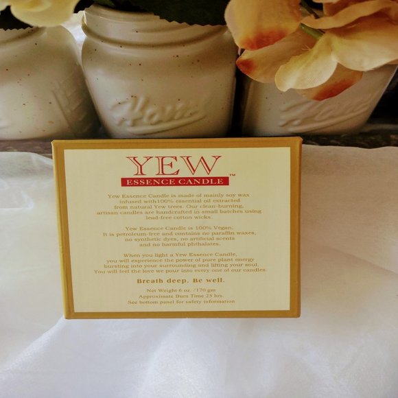 YEW Essence Oil Scented Soy Candle 6 Oz Brand NEW - Picture 3 of 6